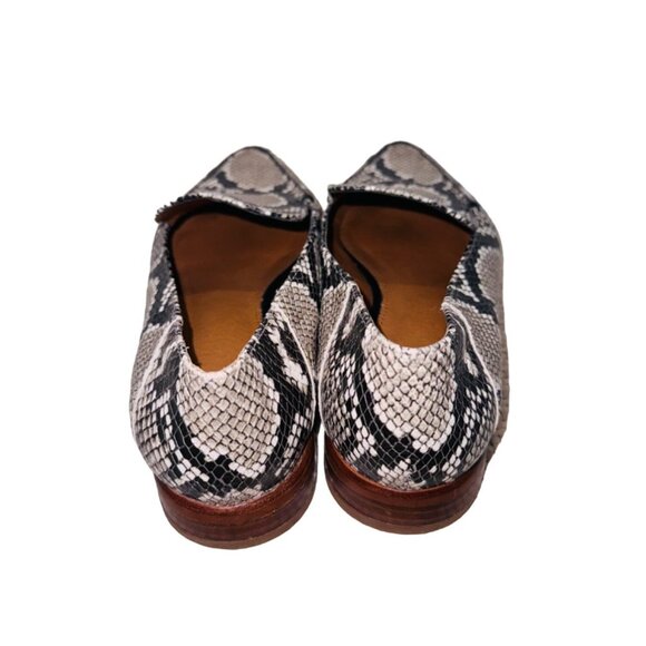 Franco Sarto Womens Snakeskin Print Loafers 7.5 City Quiet Luxury Office Wear - Picture 6 of 11